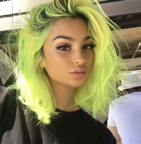 Lime Wig Short Lace Front Bob Neon Green With Ombre For Women Anime