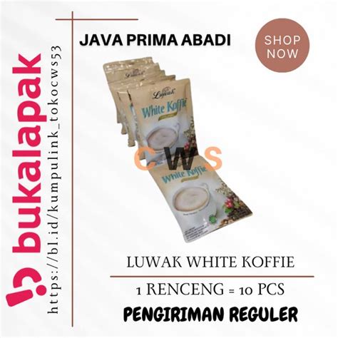 Jual LUWAK WHITE Koffie Coffee Original Kopi 1 Renceng 10 Pcs Di