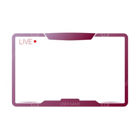 Twitch Overlay Vector Hd Png Images Twitch Stream Overlay Gradient Soft Pink Facecam Border Png