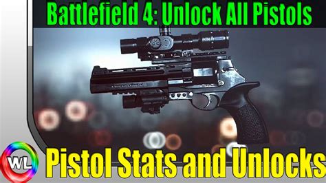 Battlefield 4 Unlock All Pistols Fast Pistol Guide V20 Youtube