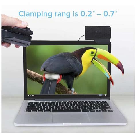 Laptop Speakers Clip On External Usb Powered Small Mini Wired Portable