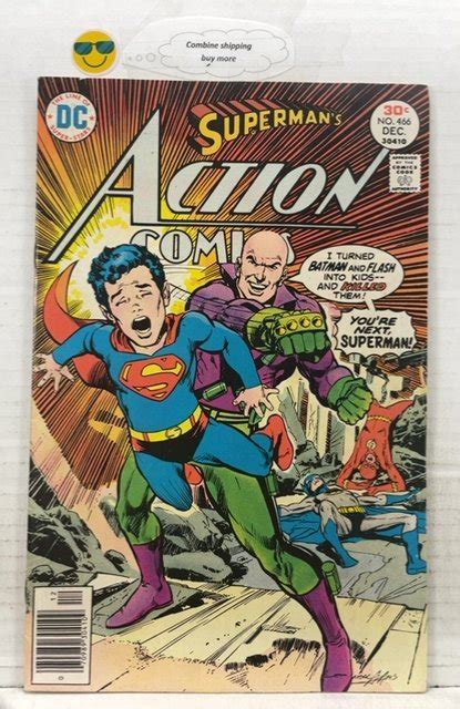 Action Comics 466 1976 Classic Neal Adams Cover Superman Comic