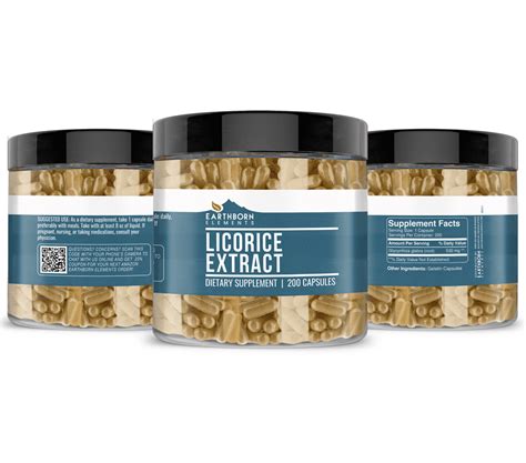 Licorice Extract Capsules - Earthborn Elements