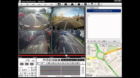 Vue 4 Camera Cctv Vdr Footage In Coach Passing Cyclist Youtube