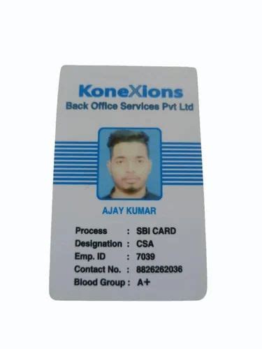 PVC Rectangular ID Card Digital Printing At 50 Piece In New Delhi