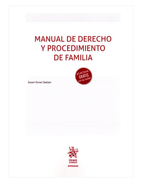 MANUAL DE DERECHO Y PROCEDIMIENTO DE FAMILIA