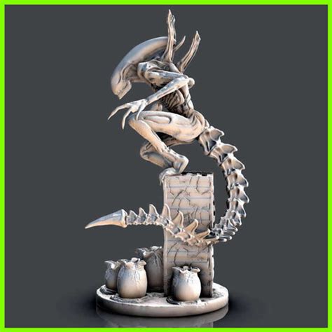 Alien Xenomorph Bust Stl File For 3d Print