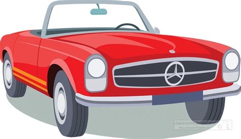 1960 Mercedes Benz 190sl Convertible Clipart Classroom Clip Art