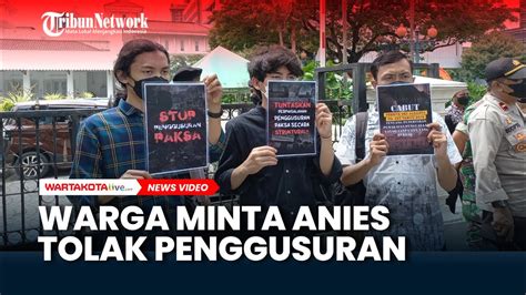 Tolak Penggusuran Puluhan Komunitas Masyarakat Surati Anies Minta