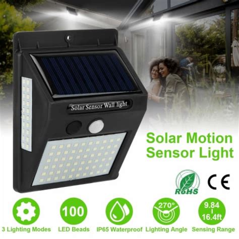 Solar Wall Light Outdoor 100 Leds Pir Motion Sensor Lamps Ip65