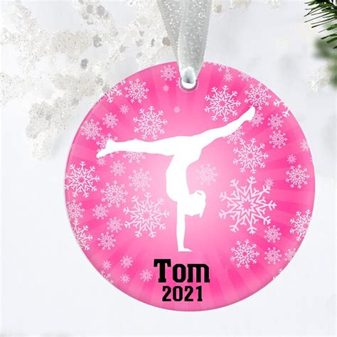 Gymnastics Ornament For Girls Gymnastics Christmas Ornaments Gymnastics