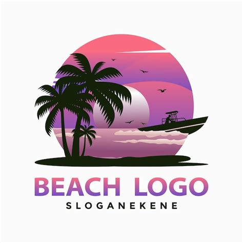 Premium Vector Beach Logo Design Vectors Template