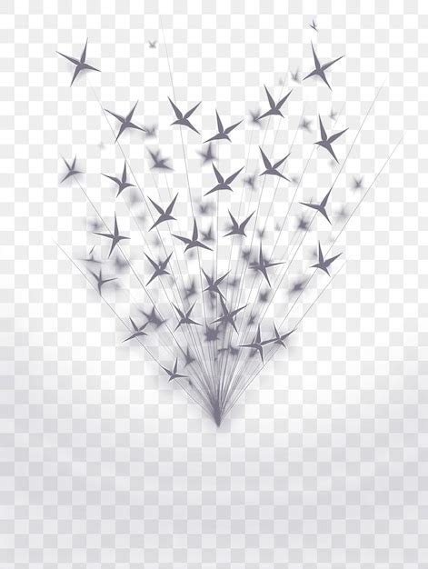 Premium Psd Psd Of Origami Crane Frame Showcasing A Flock Of Origami