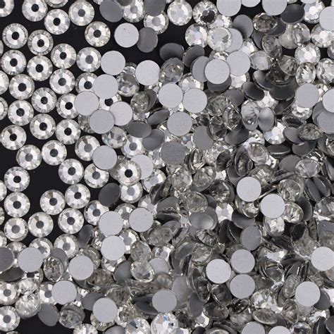 SS3 SS50 Glitter Crystal AB Nail Art Rhinestones Non Hot Fix FlatBack Stones EBay
