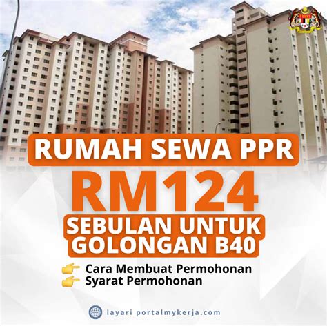 Permohonan Rumah Sewa Ppr Rm Sebulan Untuk Golongan B My Kerja