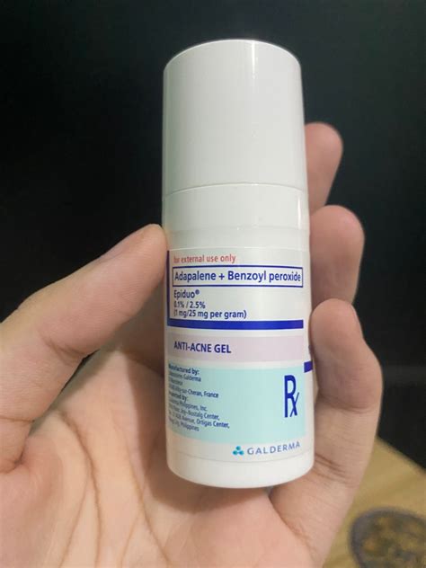 Epiduo Adapalene 0 1 Benzoyl Peroxide 2 5 Beauty Personal Care