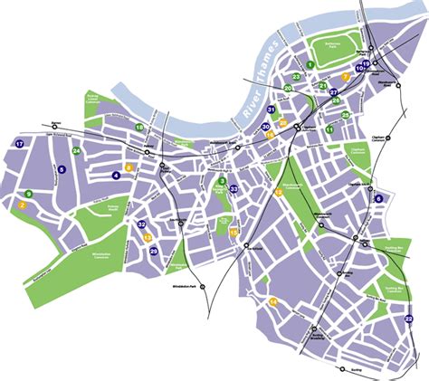 Wandsworth Map Region Political | Map of London Political Regional