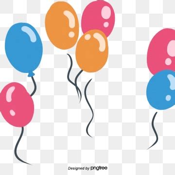 Floating Balloons Clipart Vector Festival Decoration Of Colorful