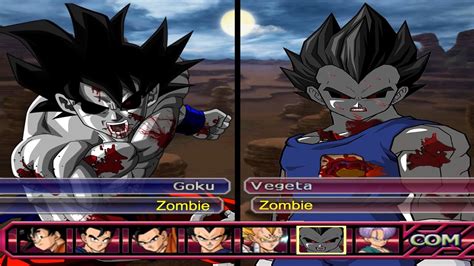 Dragon Ball Z Budokai Tenkaichi 3 Goku Zombie VS Vegeta Zombie Red