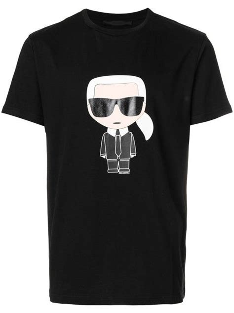 Karl Lagerfeld Logo Print T Shirt ModeSens T Shirt Design