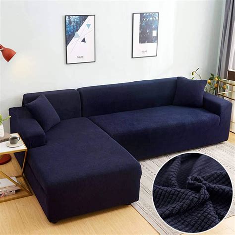 Amazon De Elastische Stretch Sofabezug L Form Ecksofa All Covered Sofa