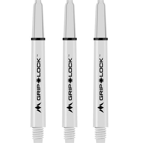 Mission Grip Lock Dart Shafts White Dartstrade