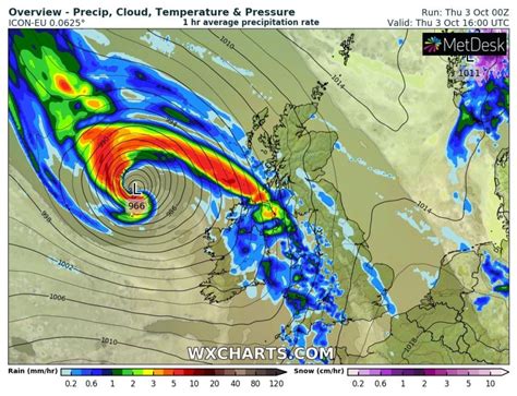 Allerta Meteo Lex Uragano Lorenzo Arriva Sullirlanda Attesi Venti