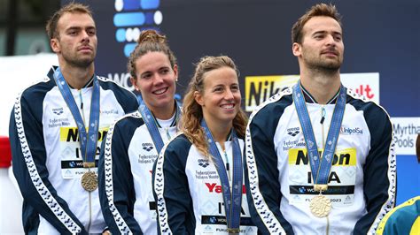 Mondiali Nuoto Oro Italiano Nella Staffetta 6 Km Sport It