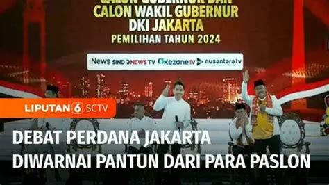 Video Pantun Warnai Debat Perdana Pilgub Jakarta Enamplus