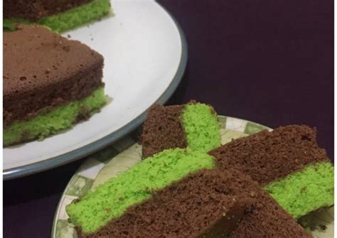 Resep Bolu Kukus Coklat Pandan Oleh Imma Cookpad