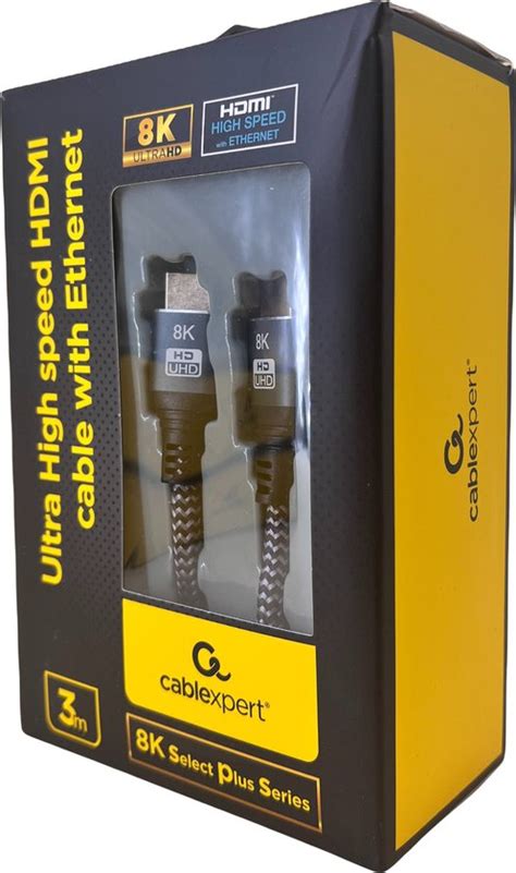 Cablexpert Hdmi Kabel 2 1 Ultra Hd 8k High Speed 60hz 3 Meter