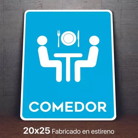 Señalamiento Comedor Letrero 20x25