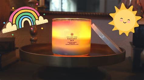 Candle Review Bath Body Works Radiant Sky YouTube