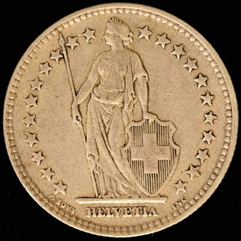 Switzerland Franc Standing Helvetia Whitmore