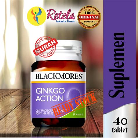 Jual Blackmores Ginkgo Action 40 Kapsul Suplemen Otak Untuk Meningkatkan Daya Ingat