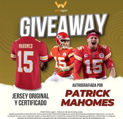 Giveaway Picks Legion Playoffs NFL Gana Jersey De Los Jefes