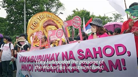 Filipinos Hold Protests Ahead Of Marcos Speech Video Dailymotion