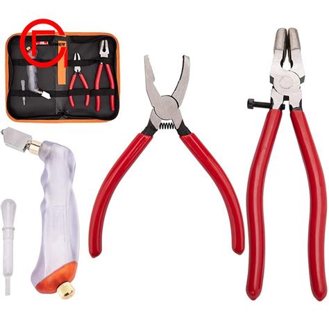 3pcs Glass Running Pliers And Breaker Stained Glass Cutting Tool Kit For Key Fob Hardware