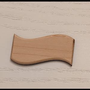 Small Wooden Curved Plaque 1 4 Inch Thick Hard Maple Wood Blank