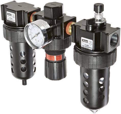 Parker 07A46A18A2BD Close Nippled Three Piece Filter Regulator