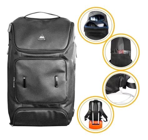 Mochila Skypeak Pulg Resistente Al Agua Negro Nur Bk Dise O De La