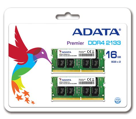 ADATA เปดตวแรม Premier DDR4 2133 SO DIMM memory modules สำหรบโนต