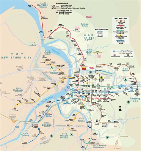 Taiwan Mrt Map Taiwan Taipei Mrt Map Eastern Asia Asia