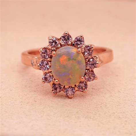 Australian Opal Engagement Rings Black Opal Direct