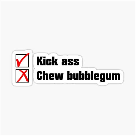 Kick Ass And Chew Bubblegum Sticker By Flynebula Redbubble