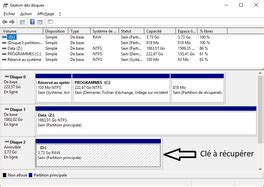 Récupérer les données de clé USB non reconnue Data Flash Back