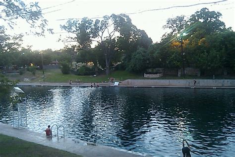 Ramblin' down the sunny road...: Barton Springs, Austin, Texas.