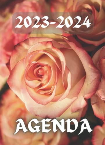 AGENDA MENSUEL 2023 2024 JOLI AGENDA MENSUEL Motif Fleurs