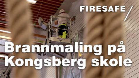 Brannmaling av gymsal Kongsberg Videregående Skole Firesafe YouTube