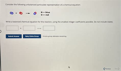 Solved Consider The Following Unbalanced Particulate Chegg